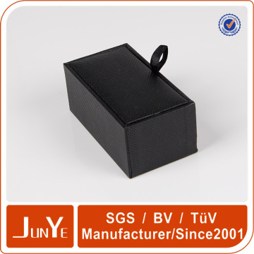 Wholesale black cardboard cufflink gift box