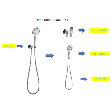 Conjunto simples e conveniente de chuveiro de mão