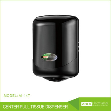 Center pull toilet tissue dispenser