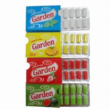 Chewing gums/candies, 4 flavors are available