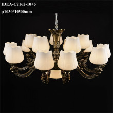 chandelier pendants lightings copper crystal light