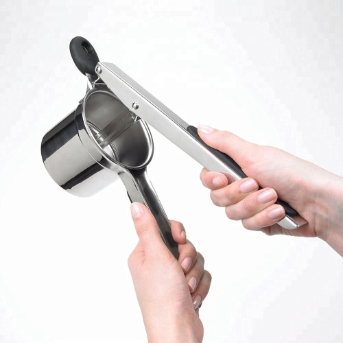 Edelstahl Black Handle Potato Ricer Masher