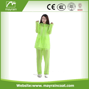 Flourocent Yellow Cheap PVC Rain Suit