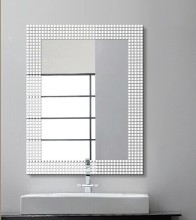 Bathroom mirror ,silver mirror, wall mirror, mirror with glass shelves,wall bathroom mirror