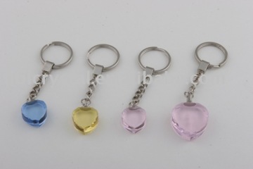 Popular heart crystal keychain