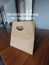 Square Bottom Punch Hole Kraft Paper Bag