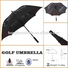 Manual open heat transfer windproof strong fiberglass golf umbrellas