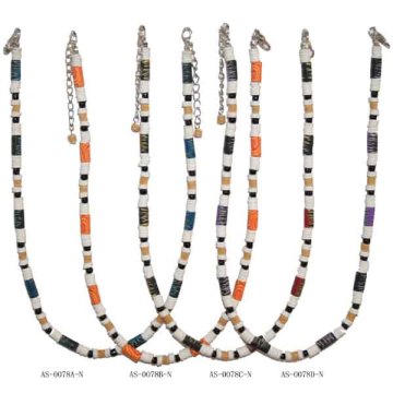 fashion fimo tube necklace