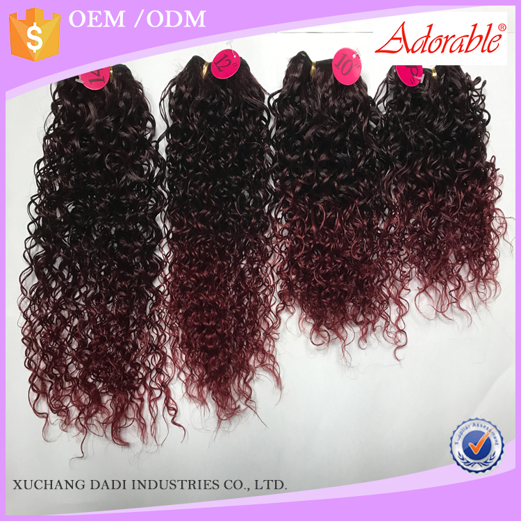 Best price heat resistant  synthetic hair extension wholesale angels QUATTRO bebe curl 4pcs