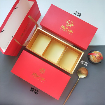 Moon Cakes Ambalaj Kağıt Katlanır Çekmece Yemek Kutusu