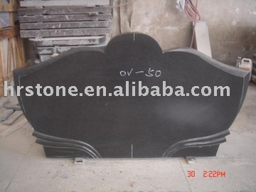 granite black memorial headstone engraving design