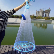American type plastic ring hand cast fishing net
