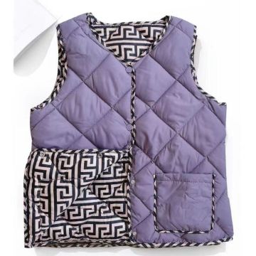 Winter Women's Quilted Jackets Vests - SDC004 Size 2XL-5XL