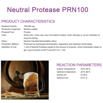 Neutraal protease voor de brouwindustrie