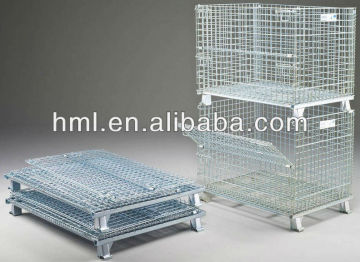 Storage wire mesh container