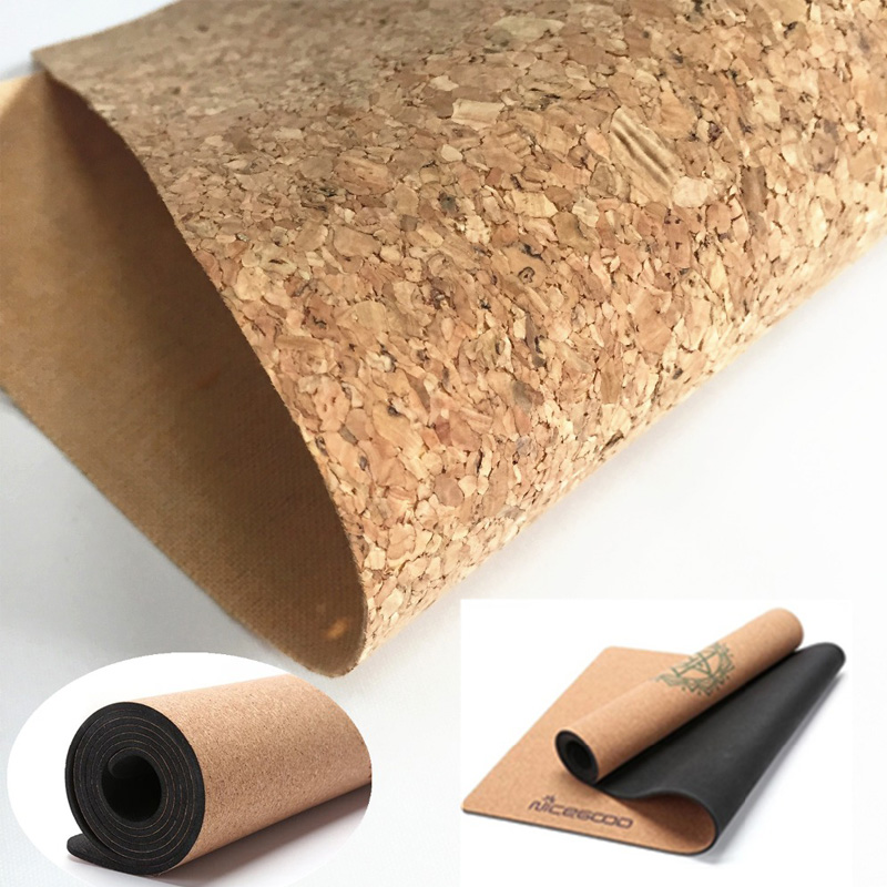 Druck Cork Design Weiches Leder für Yogamatte