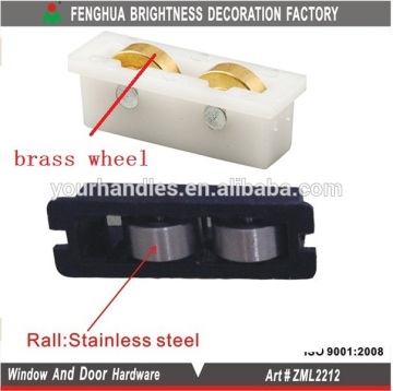 Plastic Sliding Window Roller Assembly, Brass Wheels window rollers