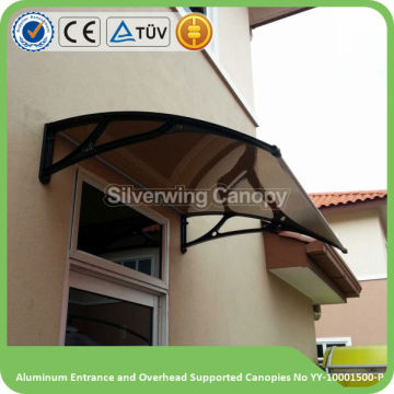 Durable quality high impact strength Aluminum Entrance door canopy,canopy support brackets