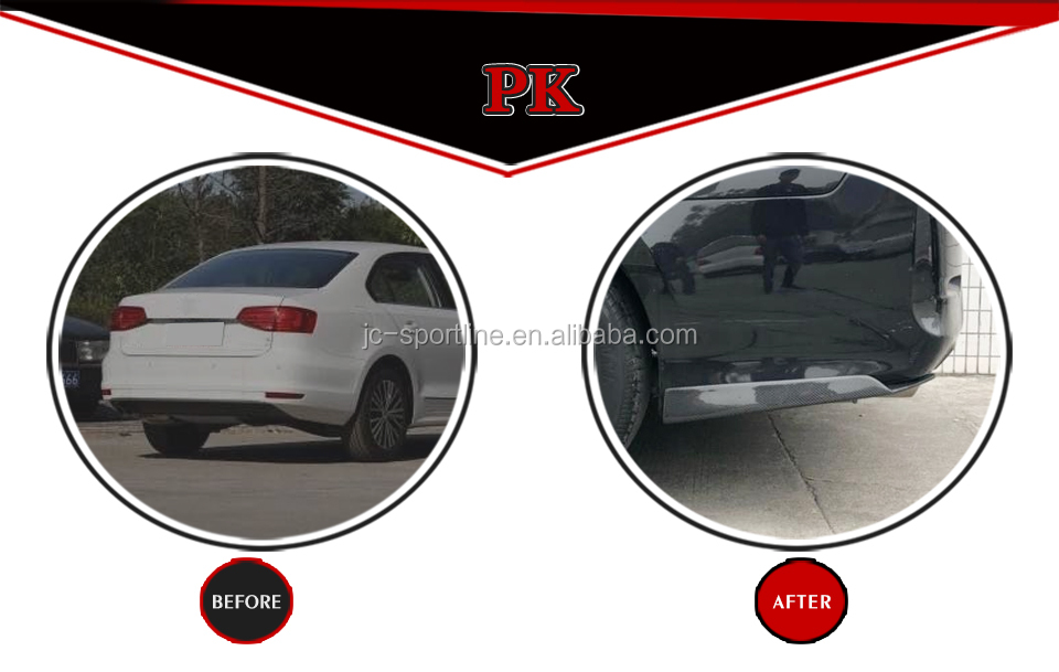 Universal Carbon Fiber F90 F80 F30 Rear Splitter for BMW Mercedes AUDI Volkswagen