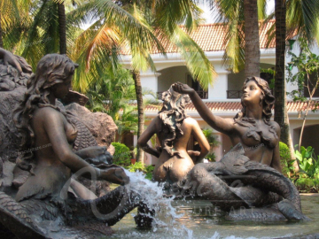 Large garden decorative bronze mermaid figurines life size mermaid statue sculpture for sale