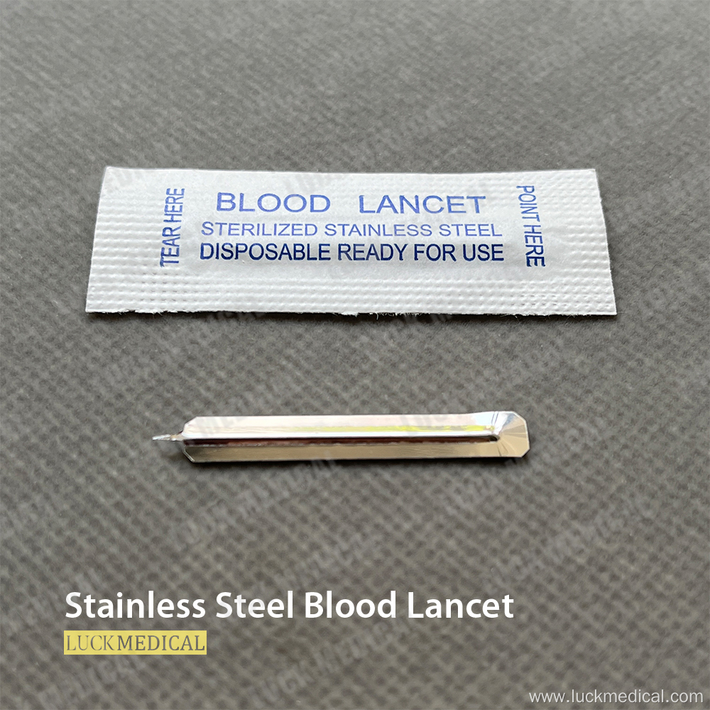 Stainless Steel Blood Lancet Blood Sugar Test