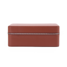 8 slot leather watch zipper organizer box