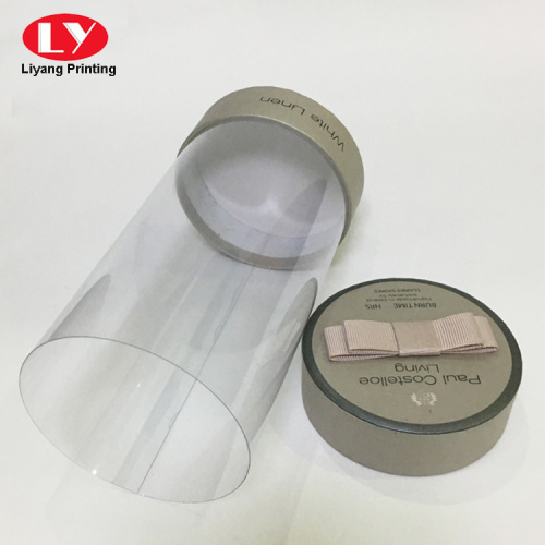 PVC Plastic Tube Round Box met papierdeksel