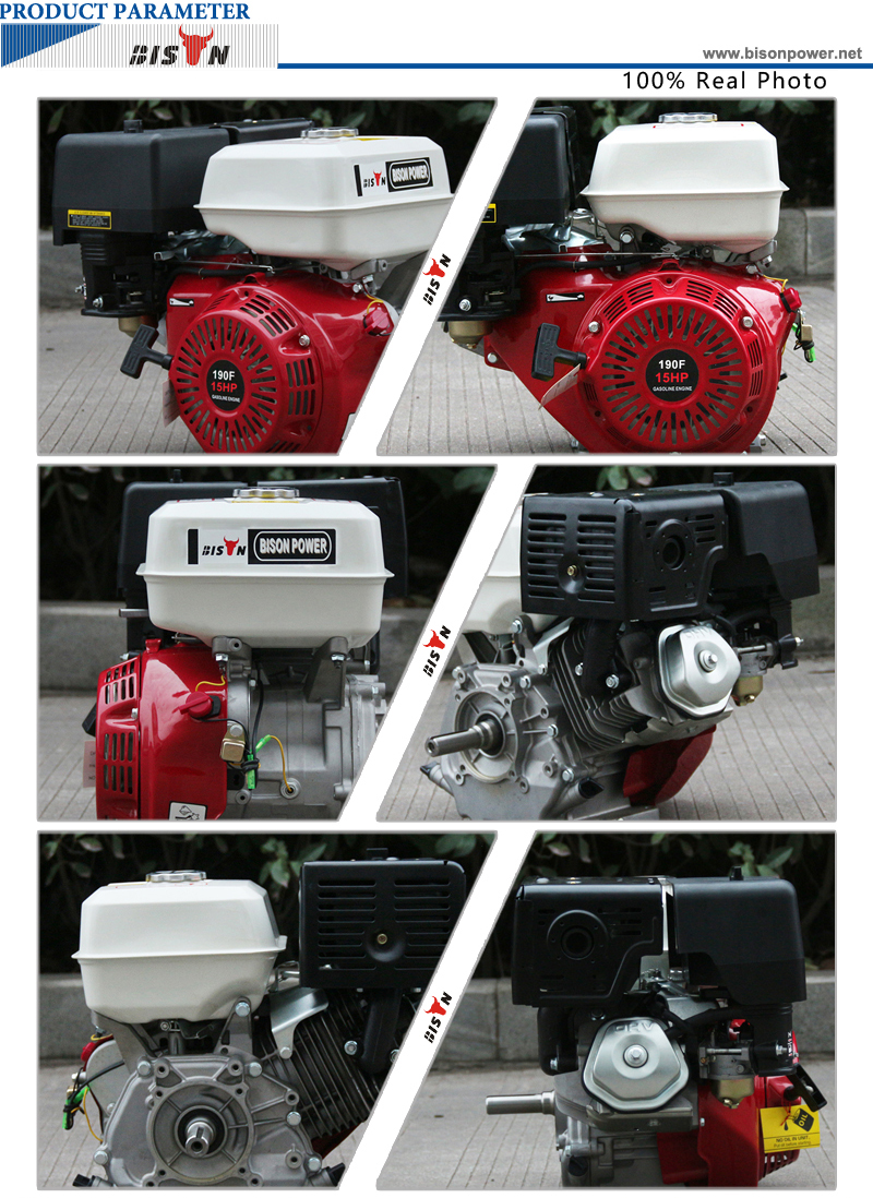 BISON CHINA BS420 OHV 4 Stroke 15HP Petrol Engines 190F Air Cooled Gasoline Small Engine