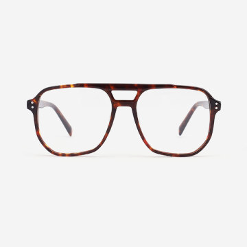 Geometric oversize l Acetate Men's Optical Frames 21A3112