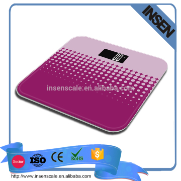 High quality digital bathroom scale, Plain Color design electronic bathroom scale