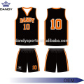 Jerseys de baloncesto juvenil de poliéster de diseño simple