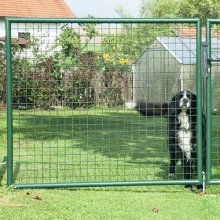 Fence gate post leaning