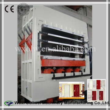 Synchronous laminat film door press machine