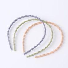 Women Plastic Plain Headbands Skinny Hair Bands