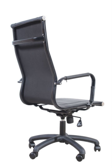 Swivel office leather chair with nylon castor