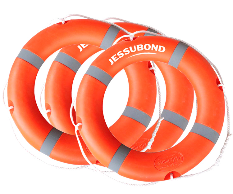2.5KG Water Safety Products Orange Float Plastic Ring Life Buoy Rescue for Boat