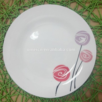 wholesale asian dinner plates,10.5" porcelain dinner plates with decal