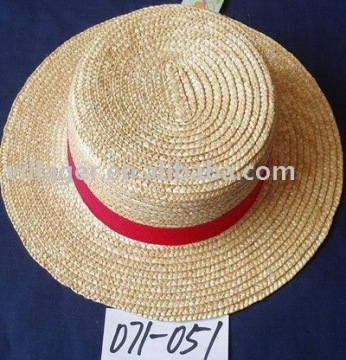 straw top hat, wheat straw