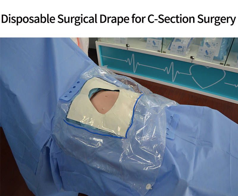 EO sterile cesarean section surgical drape pack