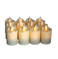 Led moving wick yellow light flickering candle