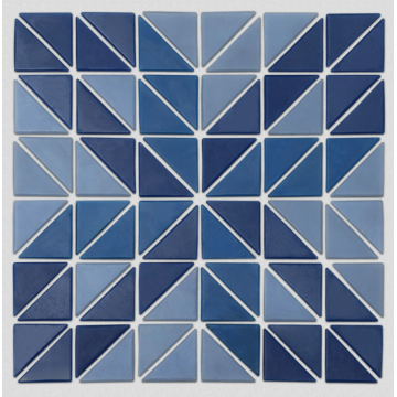 Triangular glass mosaic can be customized pattern