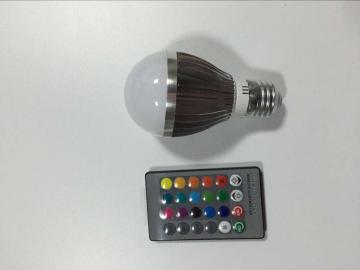 16 colors changing 6W RGB led Bulbs