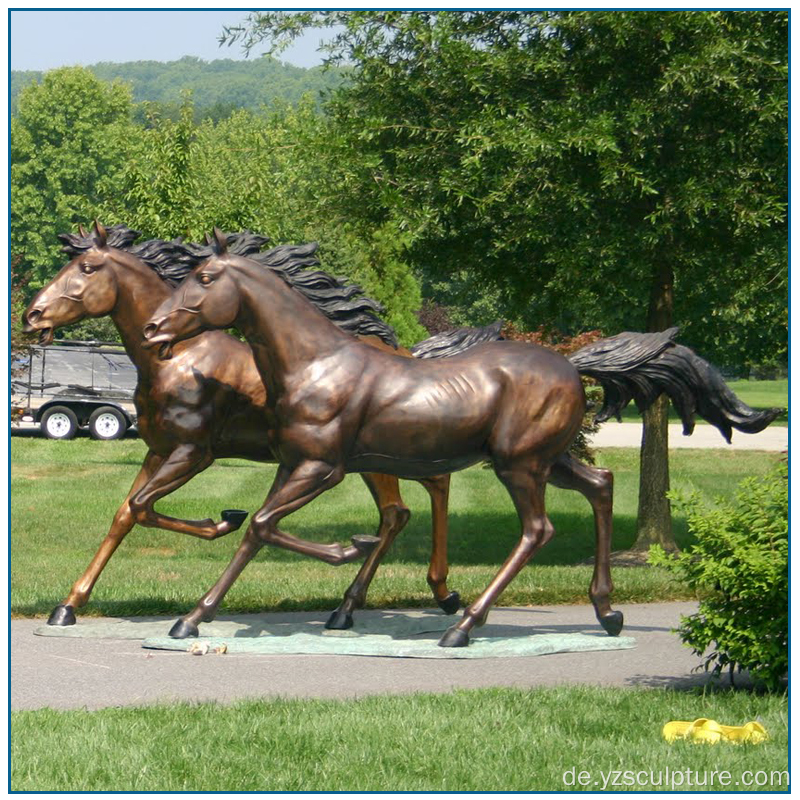 Outdoor Life Größe Bronze Running Pferd Skulptur zum Verkauf