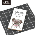 Adorable dog style soft cover glue notebook