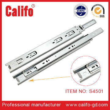 Three section ball bearing drawer slides