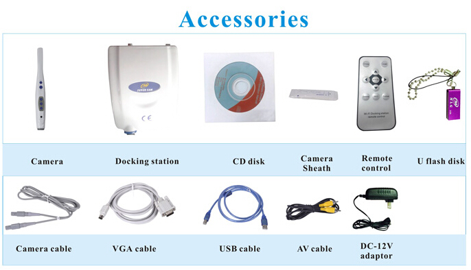 Super Cam Wi-Fi Dental Camera with FDA CE