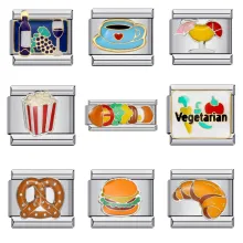 Fashion Stainless Steel Italian Charm Bear Bracelet for Women and Children