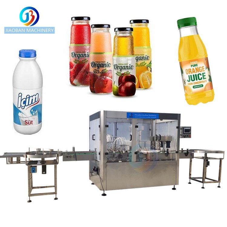 JB-NJ4 Automatic small bottle filling and capping machine mango sauce fruit jam bottling machine Shanghai manufacturer