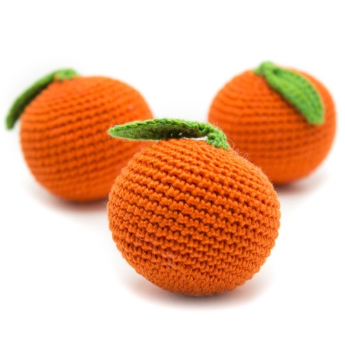 Vente chaude belle 100% coton crochet jouet fruits