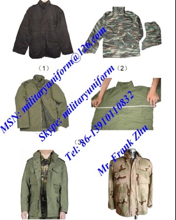 Army  M65 Jacket Camouflage Parka Jacket Combat Jacket Flight Jacket M65 Winter Coat